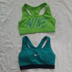 Nike Sports Bra Set in Green and Teal